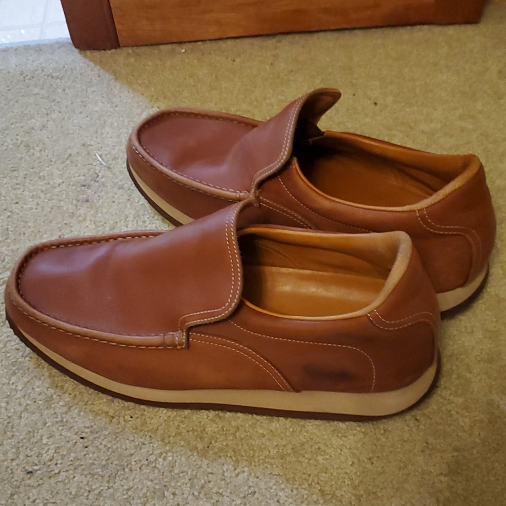 Hermes US 9 to 9 1/2 Brown Leather Comfort Shoes